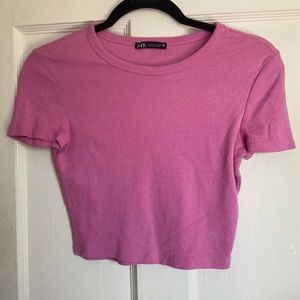 Zara pink baby tee